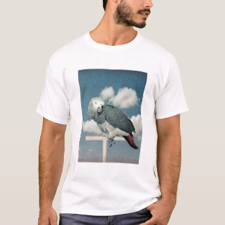 Afrikansk Grått Parrot på en T-shirt