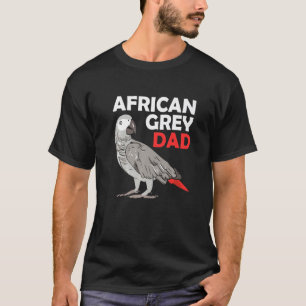 Afrikansk Grått Parrot Pappa Congo Bird Far Premiu T Shirt