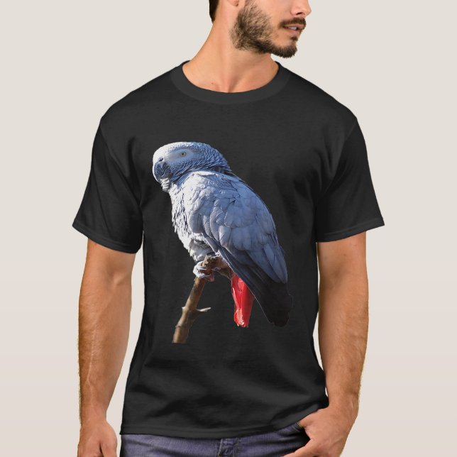 Afrikansk Grått Parrot T-Shirt (Framsida)