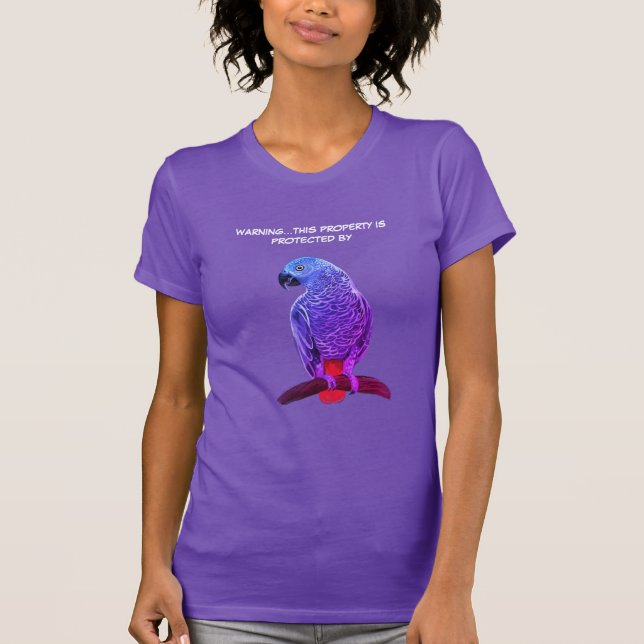 Afrikansk grått parrot T-Shirt (Framsida)