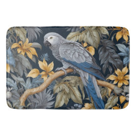 Afrikansk Grått Parrot Tropical Löv Badrumsmatta