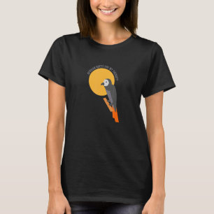 Afrikansk Grått-parroter som terapi Ironiskt utsti T Shirt