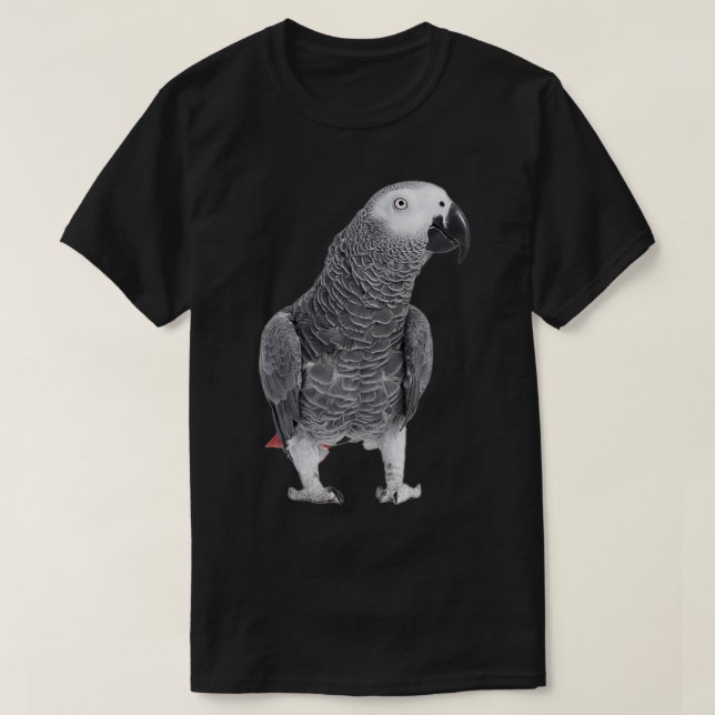Afrikansk Grått ParrotTShirt T Shirt (Design framsida)