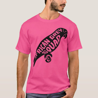 Afrikansk Grått Squad Exotic Animal Parrots T Shirt
