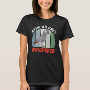 Afrikansk Grått Whisperer Parrots Bird Grått Parro T Shirt