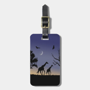 Afrikansk gryning - giraff bagagebricka
