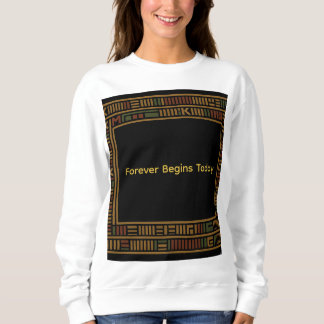 Afrikansk Guld Kente Mönster Sweatshirt T Shirt