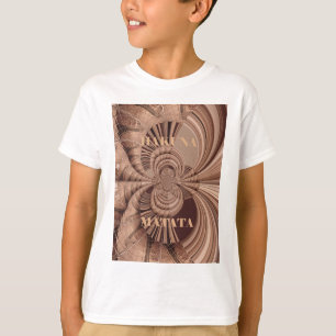 Afrikansk hakuna Matata Fractal Art-utskrift/grafi T-shirt