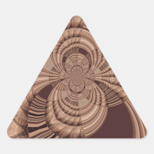 Afrikansk hakuna Matata Fractal Art-utskrift/grafi Triangelformat Klistermärke