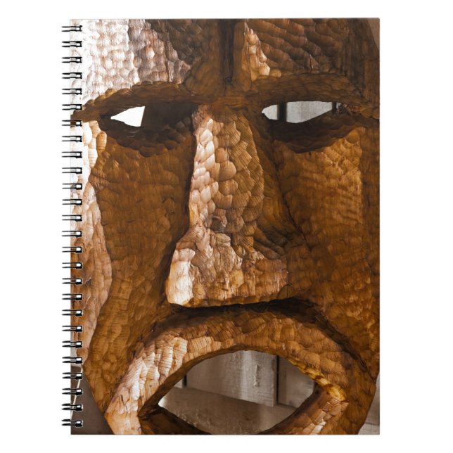 Afrikansk handstyrd mask anteckningsbok (Framsidan)