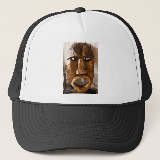 Afrikansk handstyrd mask keps (Framsida)
