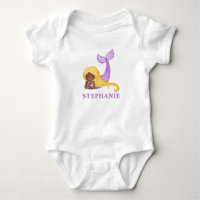 Afrikansk Havfrue Ocean Baby Shower Baby Body