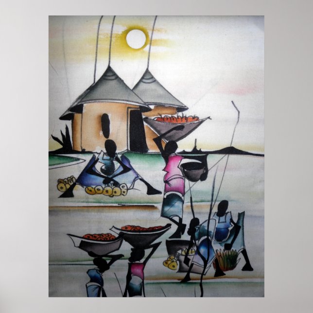 Afrikansk hemdekoder, tryck 3 (Framsidan)