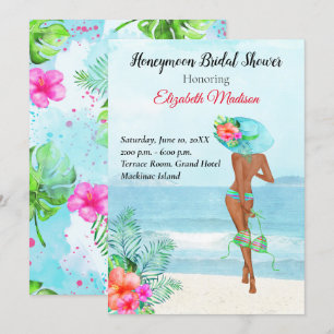 Afrikansk honeymoon-Möhippa Inbjudningar