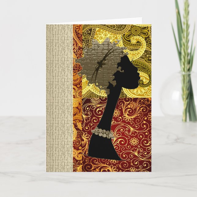 Afrikansk höst kort (Framsida)