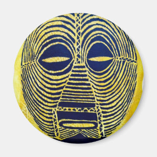 Afrikansk ikon: Luba mask (Kongo) Magnet
