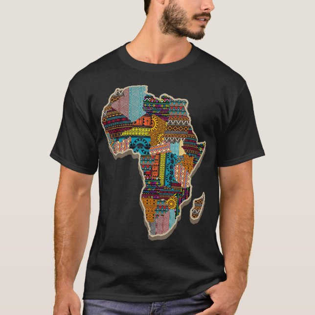 Afrikansk Inspired Tshirt for Black History T Shirt (Framsida)