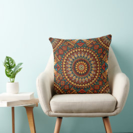 Afrikansk-inspirerad Geometric Dekorativ kudde Cov