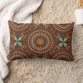 Afrikansk-inspirerad Geometric Dekorativ kudde Cov
