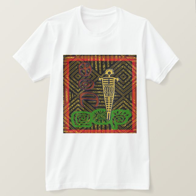 Afrikansk-inspirerad T Shirt (Design framsida)