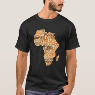 Afrikansk jämställdhet Mönster Melanin Skin Tone A T Shirt