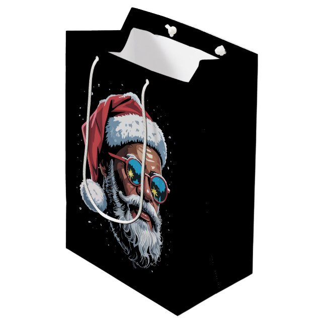 Afrikansk jul Pajama Julafton Afro Santa (Framsidan Vinklad)