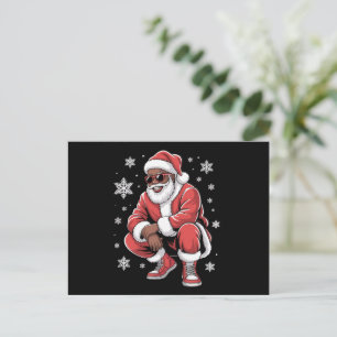 Afrikansk jul Pajama Julafton Afro Santa Helg Vykort