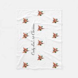 Afrikansk julafton Baby Blanket Fleecefilt