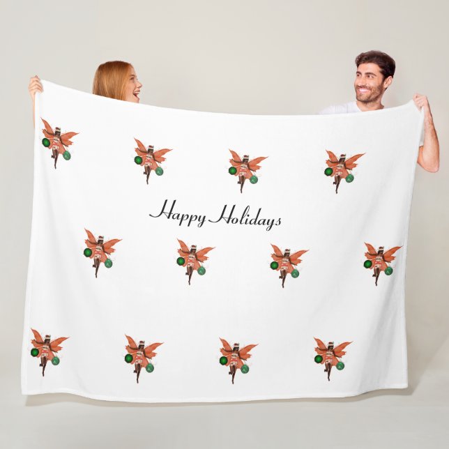 Afrikansk julfairy Fleece Blanket (På plats)