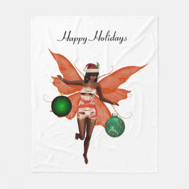 Afrikansk julfairy Fleece Blanket