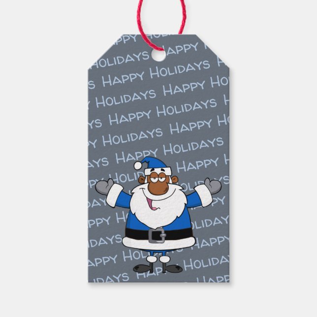 Afrikansk juljul Hanukkah Kwanzaa Presentetikett (Framsidan)