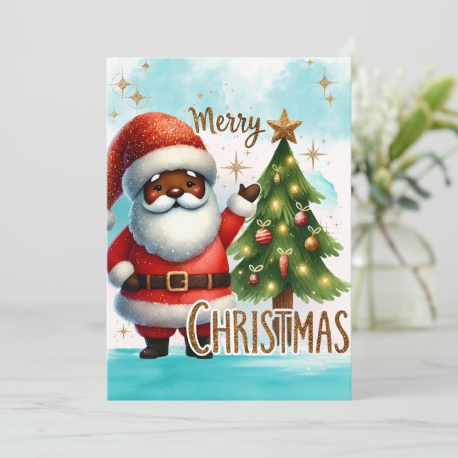 Afrikansk juljulkort julkort (Stående Fram)