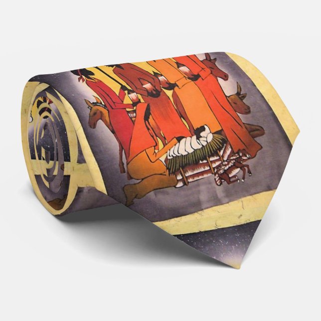 Afrikansk juljulkrubba slips (Rullad)