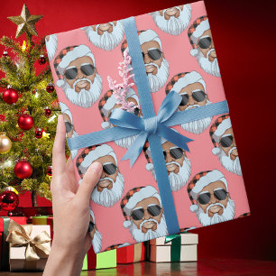 Afrikansk julklapp för Rosa i Santa Ansikte Presentpapper