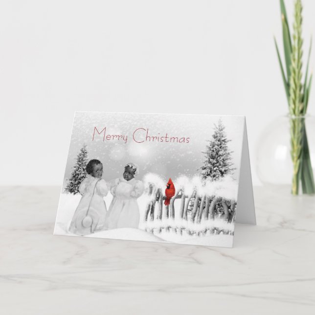 Afrikansk julkort helgkort (Framsida)