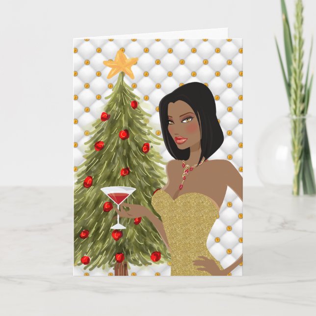 Afrikansk julkort helgkort (Framsida)