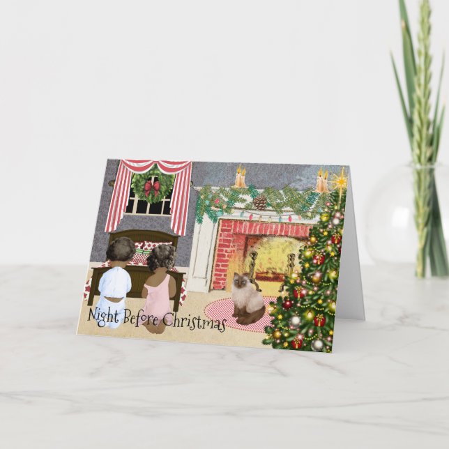 Afrikansk julkort helgkort (Framsida)