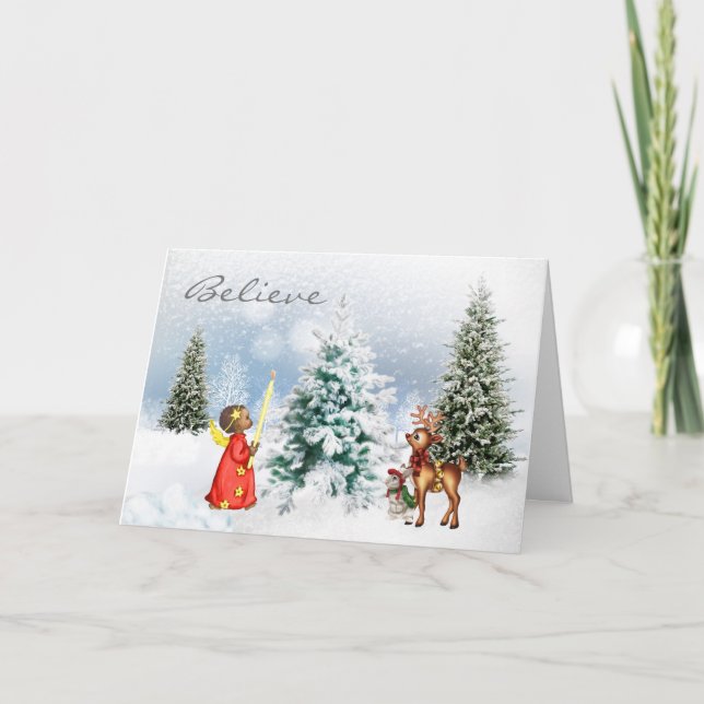 Afrikansk julkort helgkort (Framsida)