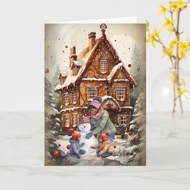 Afrikansk julkort kort (Gul blomma)