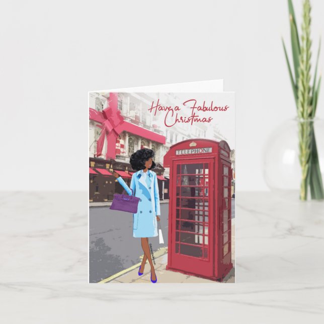 Afrikansk julkort kort (Framsida)