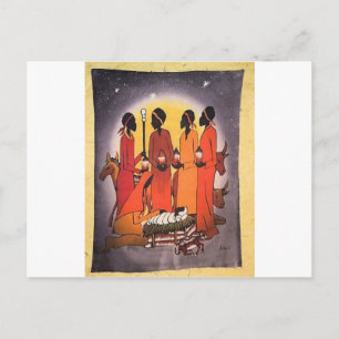 Afrikansk jultomativitetsscen helg vykort