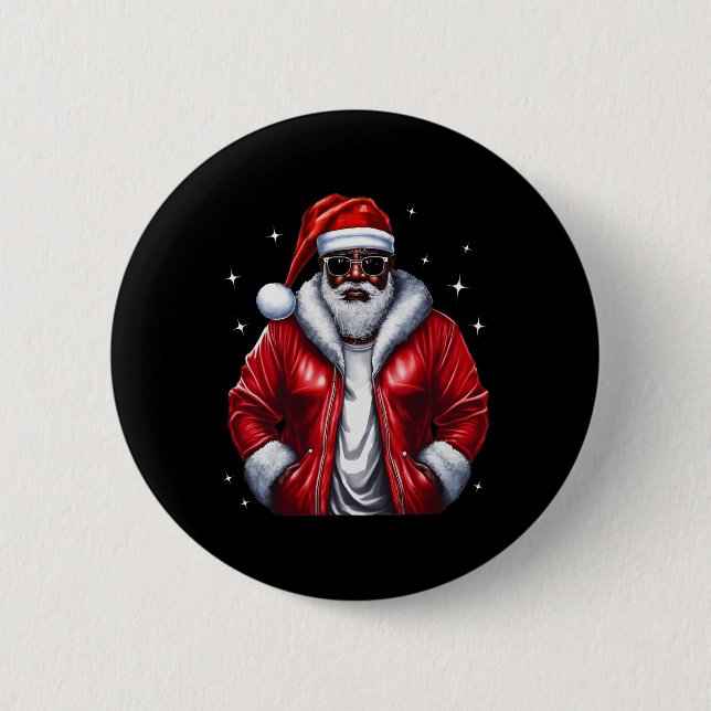 Afrikansk jultomte Pajama-Coolan Black Knapp (Framsida)