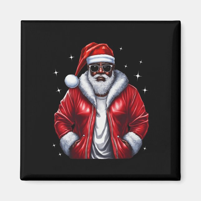Afrikansk jultomte Pajama-Coolan Black Magnet (Framsidan)