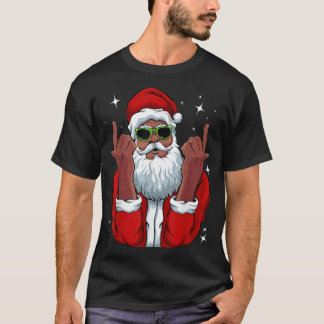 Afrikansk jultomte Pajama-Coolan Black T Shirt