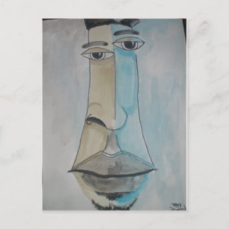 Afrikansk karikatyr vykort