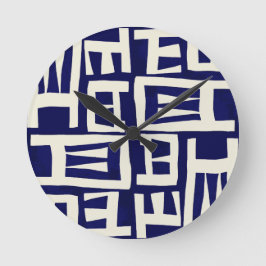 Afrikansk Karta - Elfenbenskusten för flottan Rund Klocka