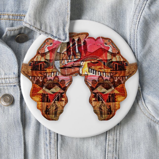 Afrikansk Karta: Fira säsongen med kultur Knapp (In Situ)