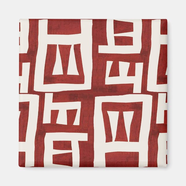 Afrikansk Karta-stamdesign Magnet (Framsidan)