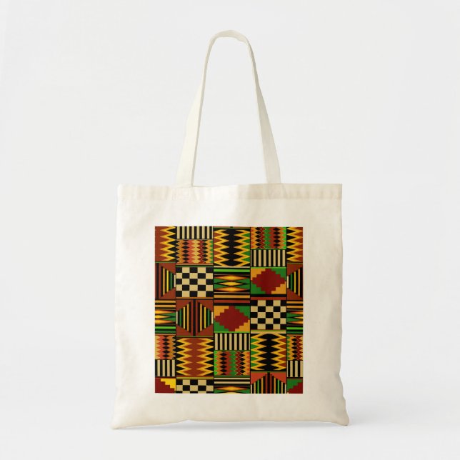 Afrikansk Kente-duk Design för Kungligheter Tygkasse (Framsidan)