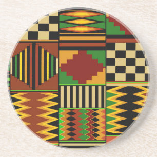 Afrikansk Kente-duk Design från kungliga hov Underlägg